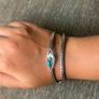 Native American Navajo silver & Turquoise Bracelet Image 7