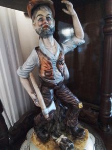 Capodimonte "The WoodCutter" Tall Figurine