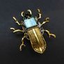 Beetle Scarab Brooch Pin Image 4