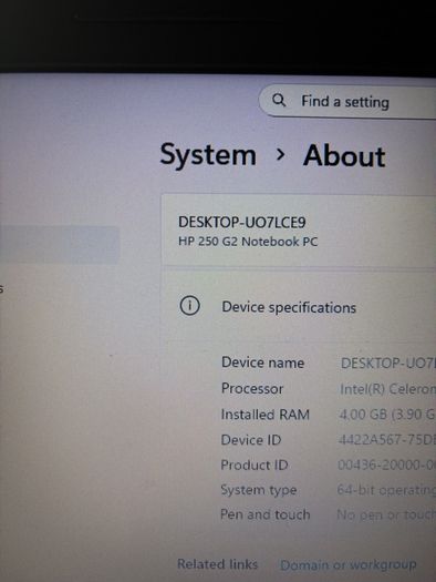 hp 250 g2 new battery