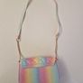 H&M Kids Quilted Rainbow Glitter Shoulder Bag Image 4