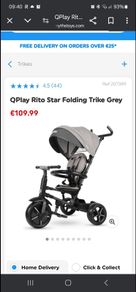 Qplay foldable trike