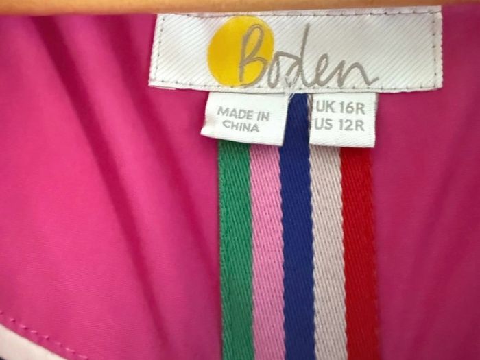 Boden Pink Puffa Coat
