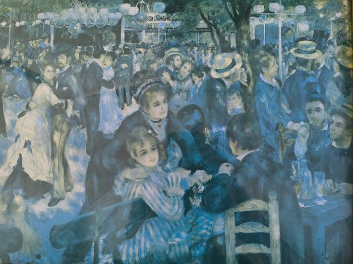 wall art vintage framed print of Bal du Moulin de la Galette by Pierre-Auguste Renoir.