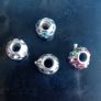 Retired Chamilia Swarovski crystal 925 sterling silver charms lot Image 3