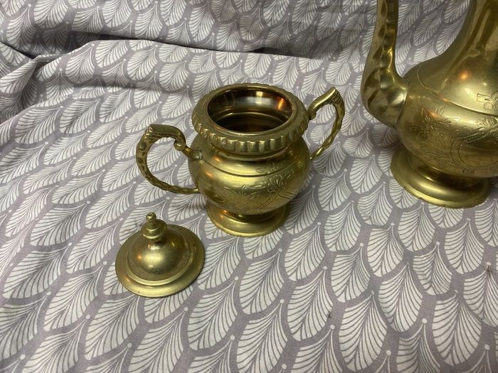 tea/coffee brass set