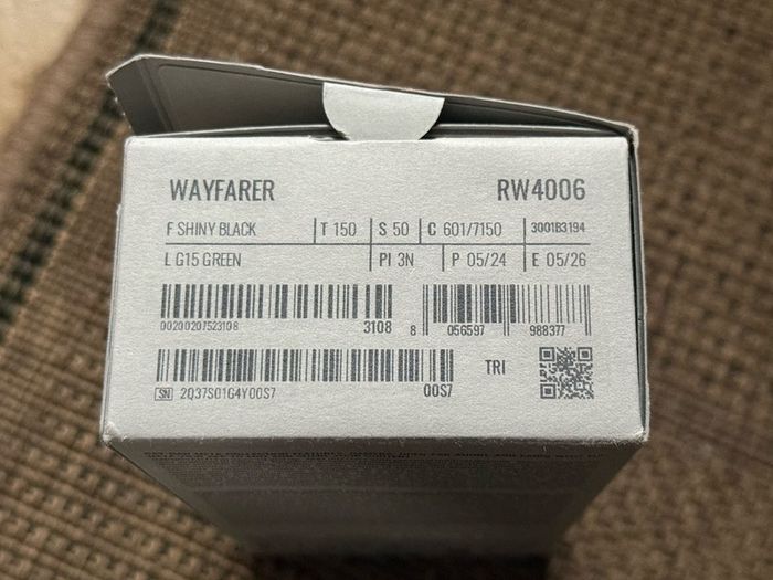 RAY BAN Meta Wayfarer Glasses Gen 1 RW 4006 - Shiny Black - Transition Lenses