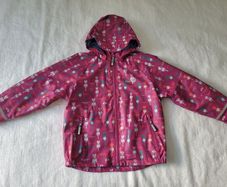 Spotty Otter Girl's PU Leather Waterproof Jacket with fleece lining, size: 5-6 years