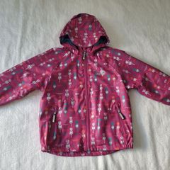Spotty Otter Girl's PU Leather Waterproof Jacket with fleece lining, size: 5-6 years