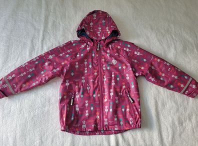 Spotty Otter Girl's PU Leather Waterproof Jacket with fleece lining, size: 5-6 years