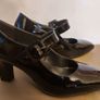 Soffice Sogno Vernice Nera Women's dressy shiny real Italian leather formal court shoes size 5.5 UK SALE Image 4