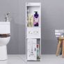 BRAND NEW 4 Tiers Waterproof Bathroom Corner Standing Floor Cabinet Toilet Organizer Storage Rack Shelves Bath Sink Organizer Accessory Image 5