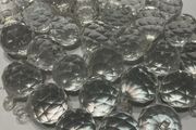 Acrylic lucite Faceted round prism balls
