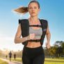 11 lb Weighted Vest  Breathable Neoprene, Adjustable Straps, Reflective Strips 16.9 x 13 in, Black Image 2