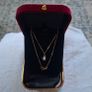 9ct gold  Necklace and 9 ct gold with Natural Sapphire and Natural Opal Image 7