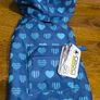Croci Blue Hearts Dog Waterproof Coat ,size 20 ,New Image 2