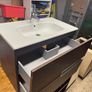 Bathroom Vanity Unit, Mirror, Storage Unit, Shower Screen, Towel Rail & Toilet Image 4