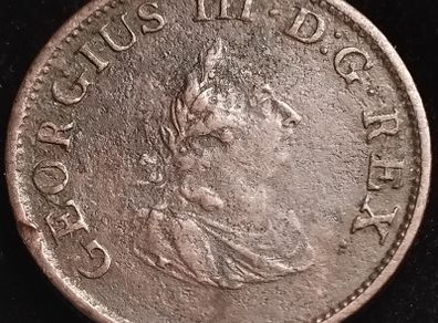 #769 - Hibernia - Ireland - 1805 - Half Penny