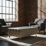 Chester Lux Premium Eco Leather Coffee Table  123 cm (Cream) Image 2