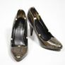 REISS women Leather Court High Heels  EU 38 UK 5| Crocodile pattern Pointed toe Image 4