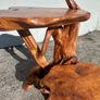 Unique Sculptural Tree Root Display Stand / Live Edge 2-Tier Table Image 10