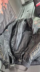 rst leather motorbike jacket 46 size