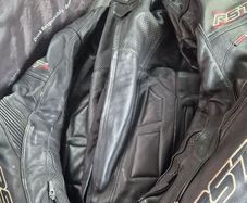 rst leather motorbike jacket 46 size