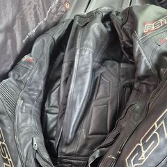 rst leather motorbike jacket 46 size