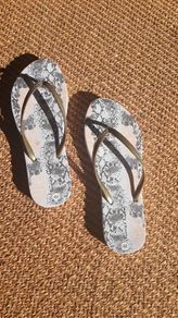 Gold Flip Flops
