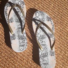 Gold Flip Flops