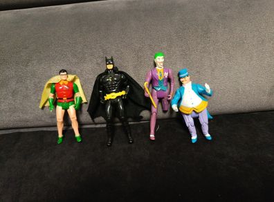 1989 Batman Joker Robin penguin action figures Toybiz