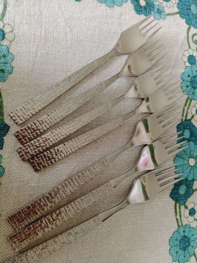 Arthur Price, forks, Atlas cutlery, Cascade, mid century cutlery