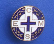 CEMS (Church of England Men's Society) - vintage enamel membership badge (c.1930)