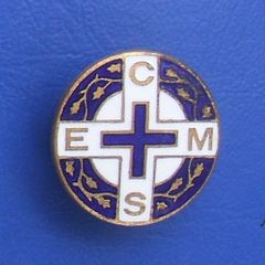CEMS (Church of England Men's Society) - vintage enamel membership badge (c.1930)