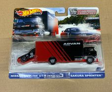Nissan Skyline GT-R Advan Team Transporter Hot Wheels