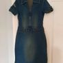 Vintage Vero Moda Army Style Denim Dress Image 3