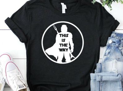 star wars inspired This is the way the mandalorian the child star wars t-shirt