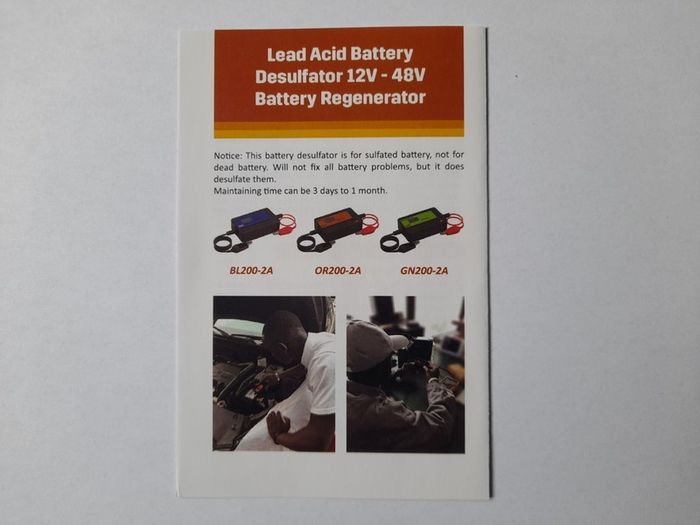 12-48 volt Lead Acid Battery Desulphator, Regenerator