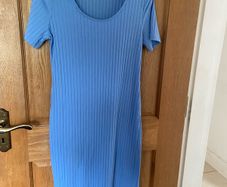 Blue vest dress