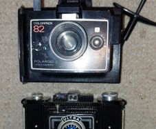 Vintage cameras - Polaroid Colorpack 82 & FEX Ultra Fex