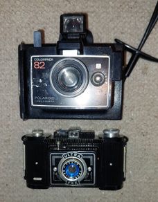 Vintage cameras - Polaroid Colorpack 82 & FEX Ultra Fex