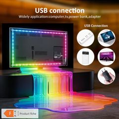 LED Light Strip 3Key Button Control