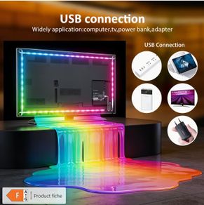 LED Light Strip 3Key Button Control