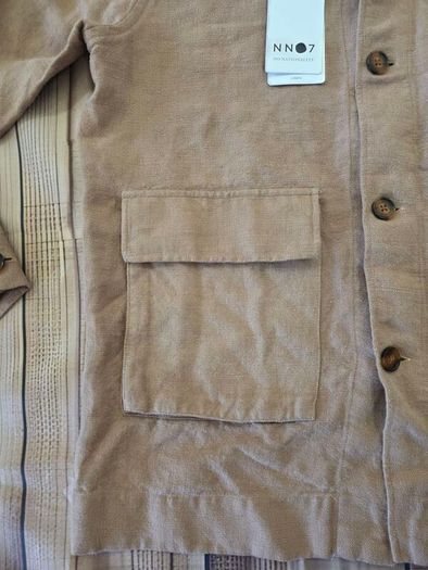 NN07 Men's Linen Cedrick Shacket Overshirt Size Medium