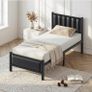 Single Bed Frame with Upholstered Headboard, 3ft Image 7