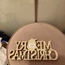 Merry christmas wooden sign(standing) Image 4