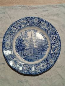Liberty Blue Plate Independence Hall