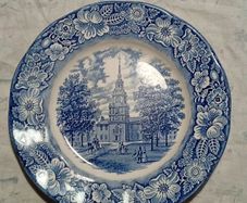 Liberty Blue Plate Independence Hall