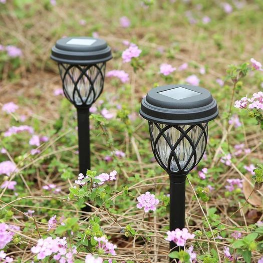 Solar Garden Lights Outdoor Pathway Light Solar Powered Waterproof Stake Lights Outside Ornaments for Patio Lawn Yard Ground Backyard Courtyard Dusk to Dawn Auto On/Off,6 Pack