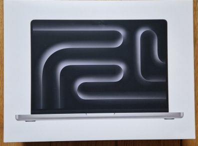 macbook pro 14 EMPTY box with apple stickers